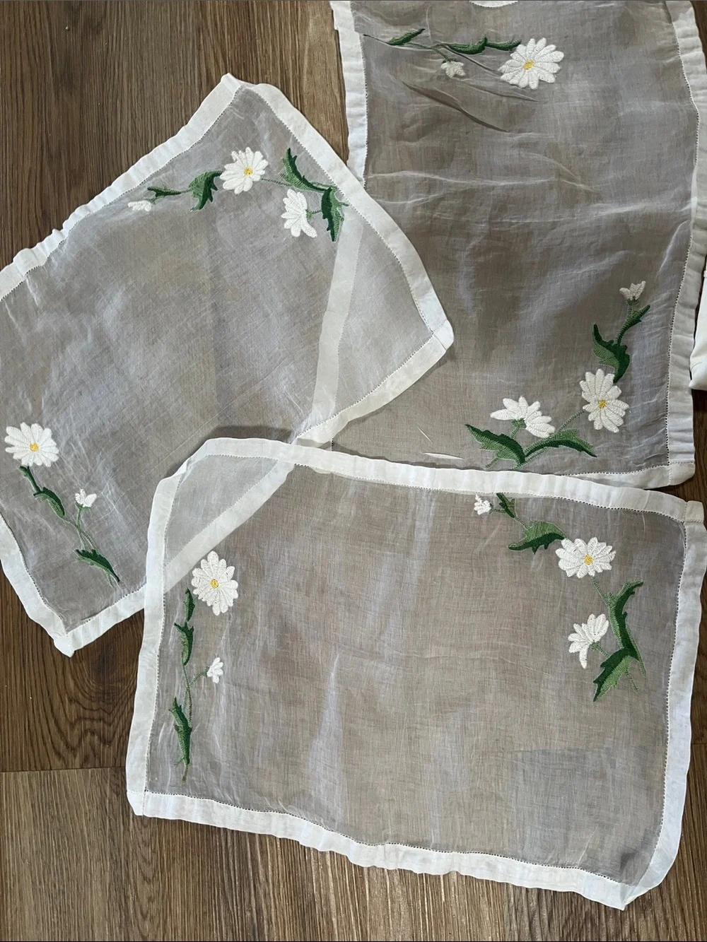 Assorted Vintage Linen Doilies, table cloth pillow shams lot of 22
